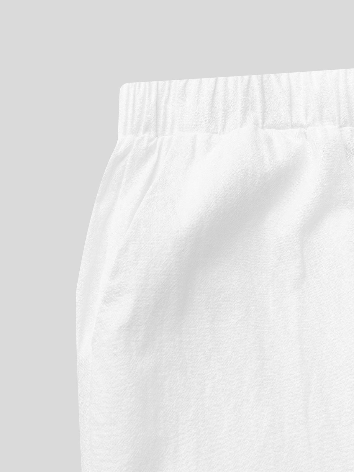 Women Plain Pockets Cotton And Linen Loose Pants | roselinlin