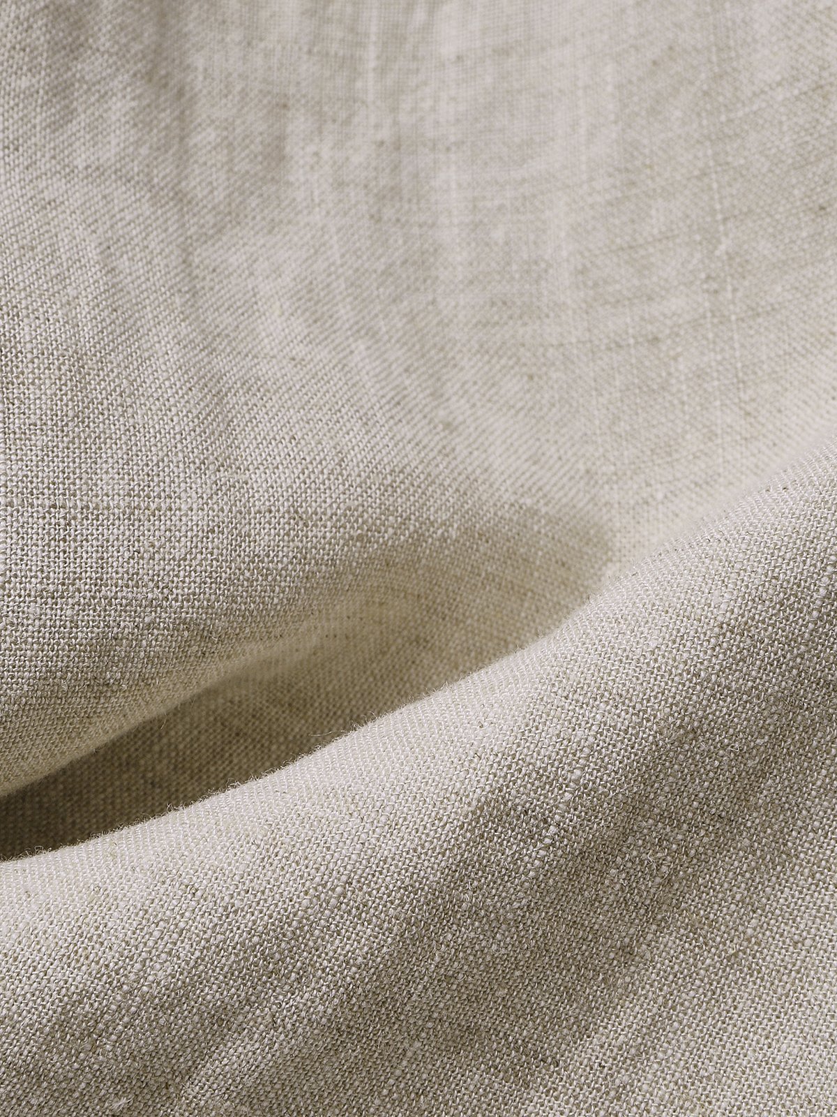 Stand Collar Linen Loose Dress With No