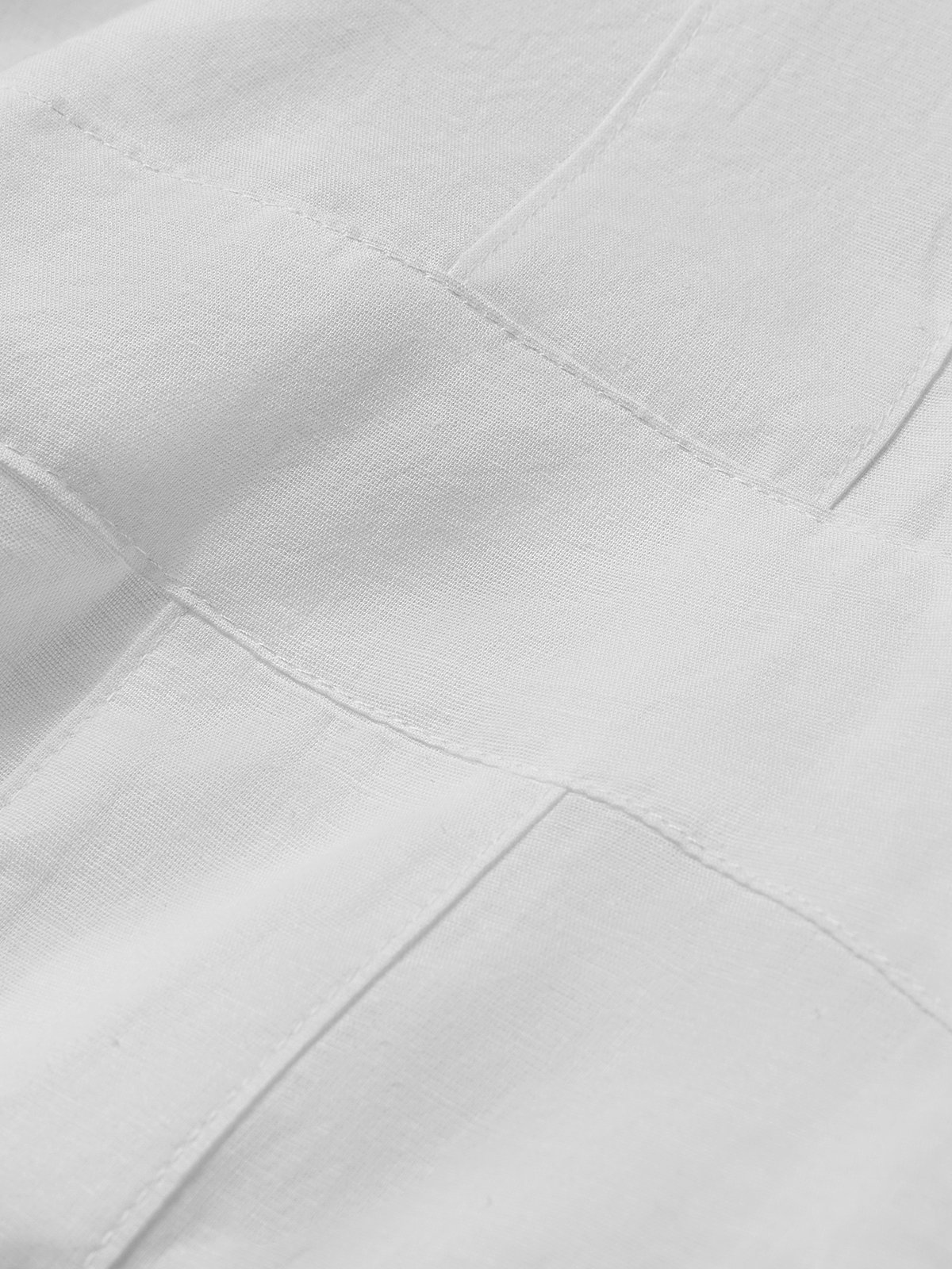 Women Plain Crew Neck Linen Short Sleeve T-shirt