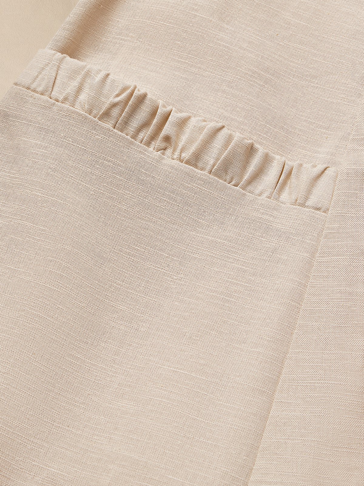 Crew Neck Loose Punk Cotton And Linen Dress
