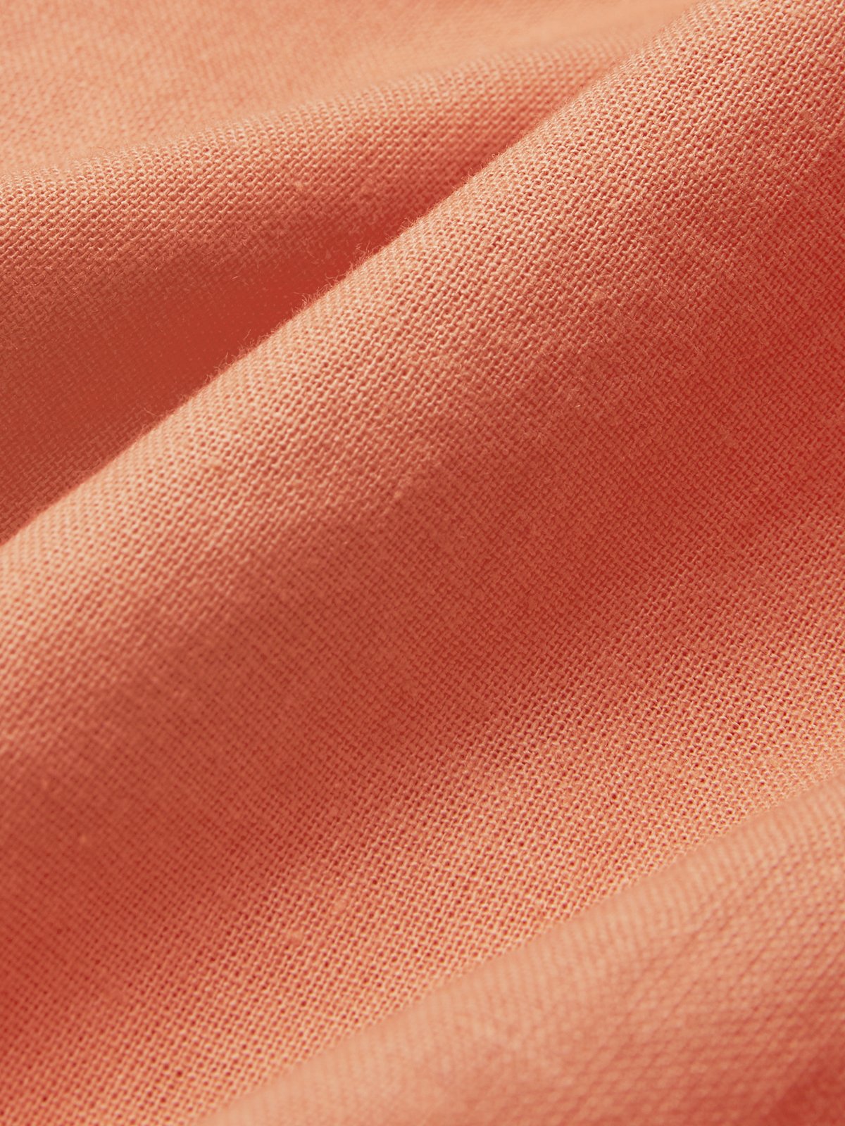 Linen Casual Plain Crew Neck linen-cotton Blouse