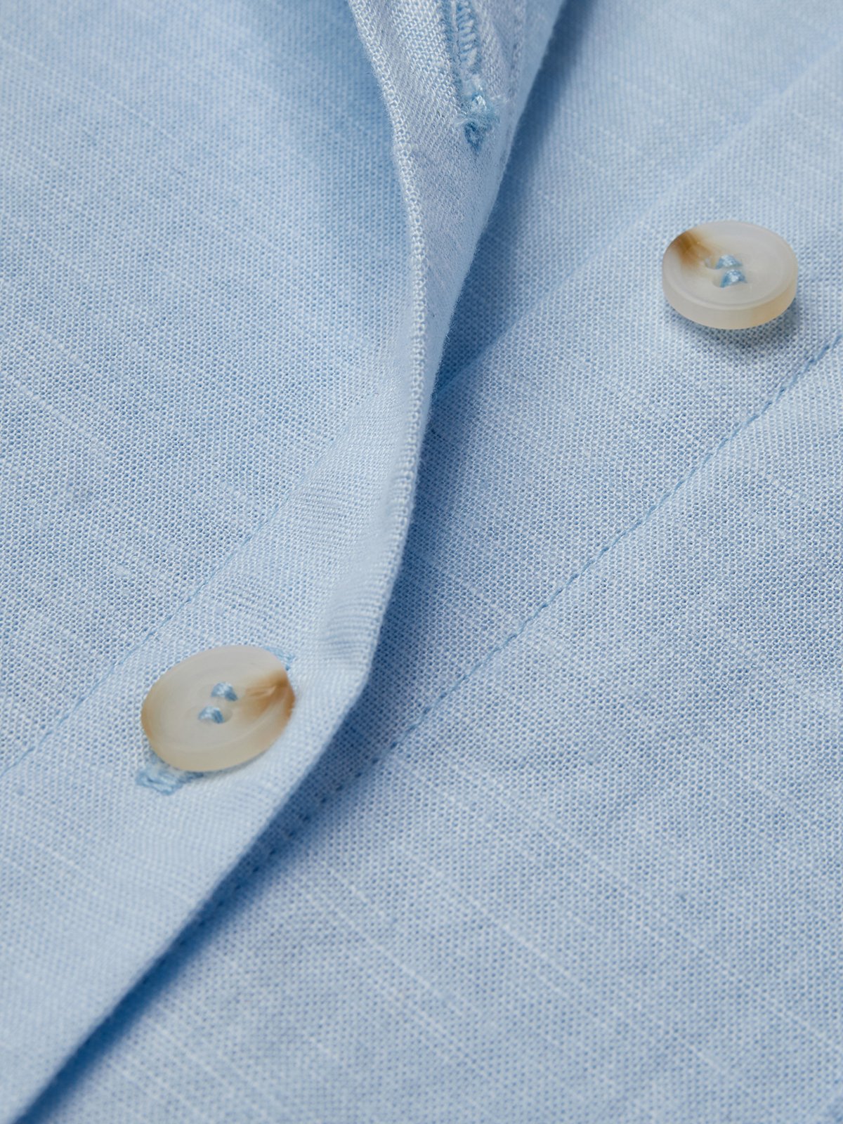 Casual Plain Shirt Collar linen-cotton Midi Dress