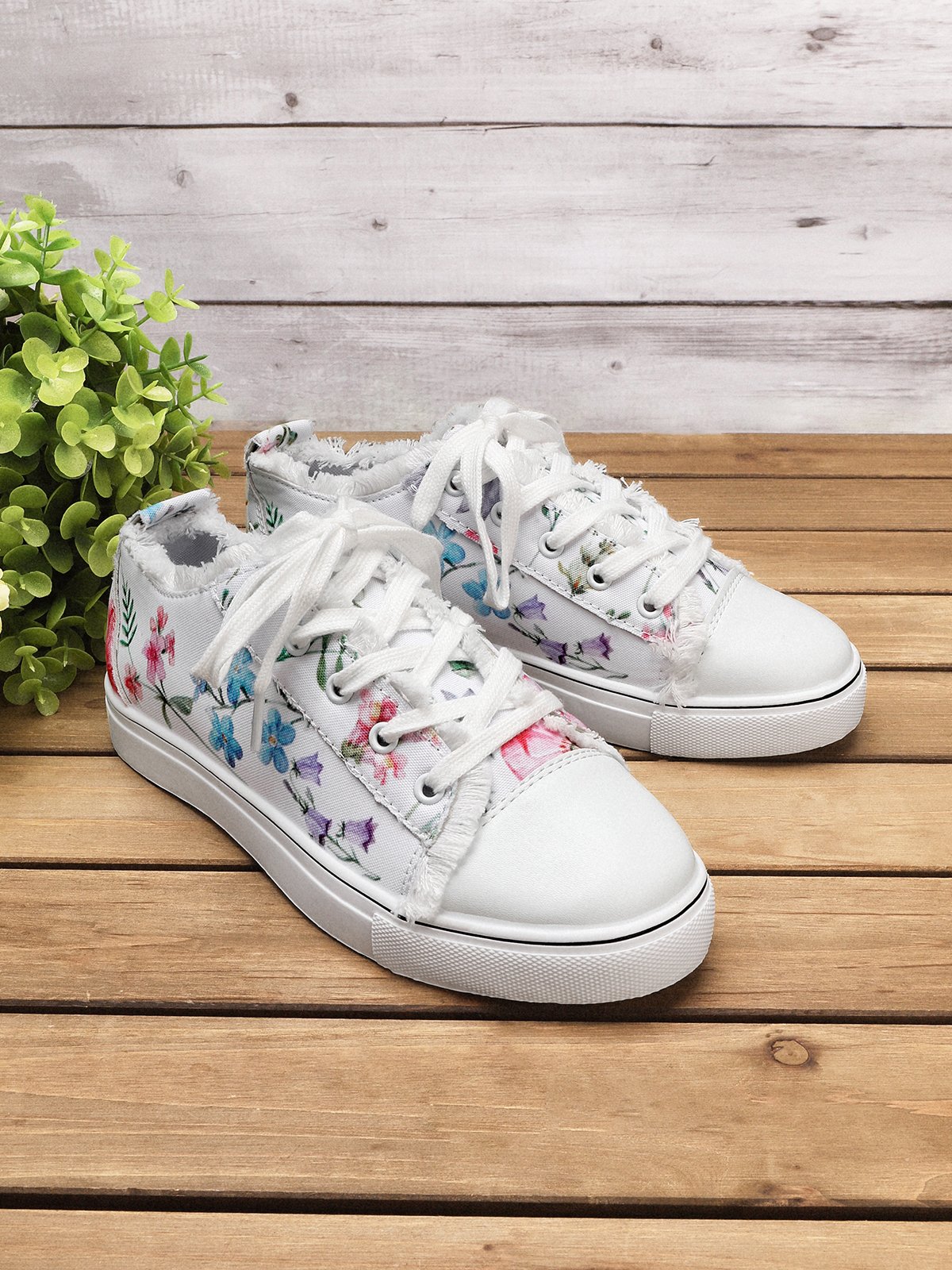 Fashion Floral Ultralight Breathable Sports Canvas Shoes