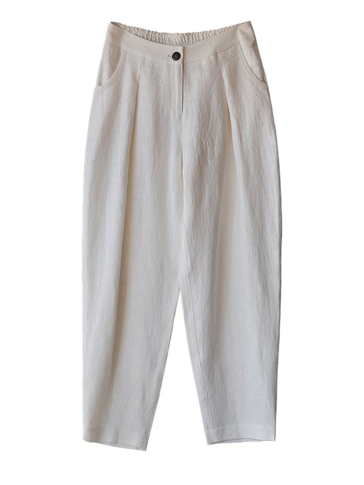 Women Long Cotton Pencil Pants Trousers