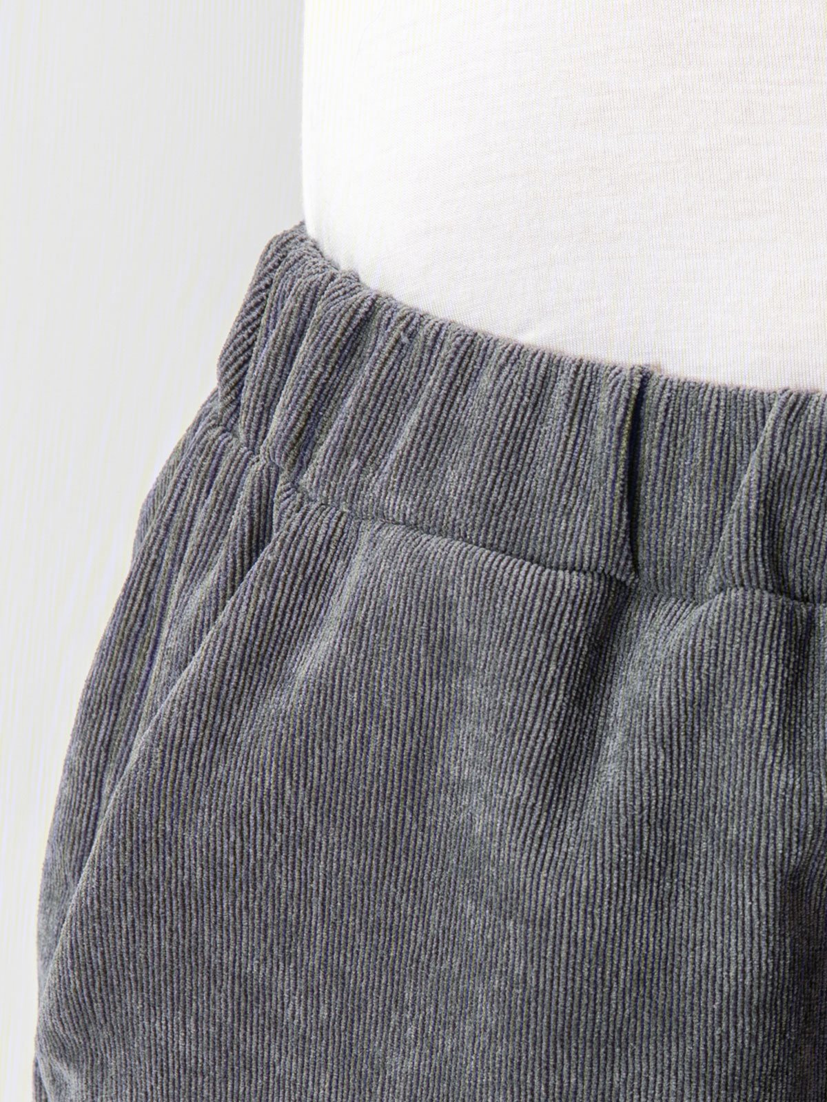 Women's Pants Trousers Tulip Hem Elastic Waist Pockets Baggy Full Length Workout Corduroy Pants Baggy Fashion