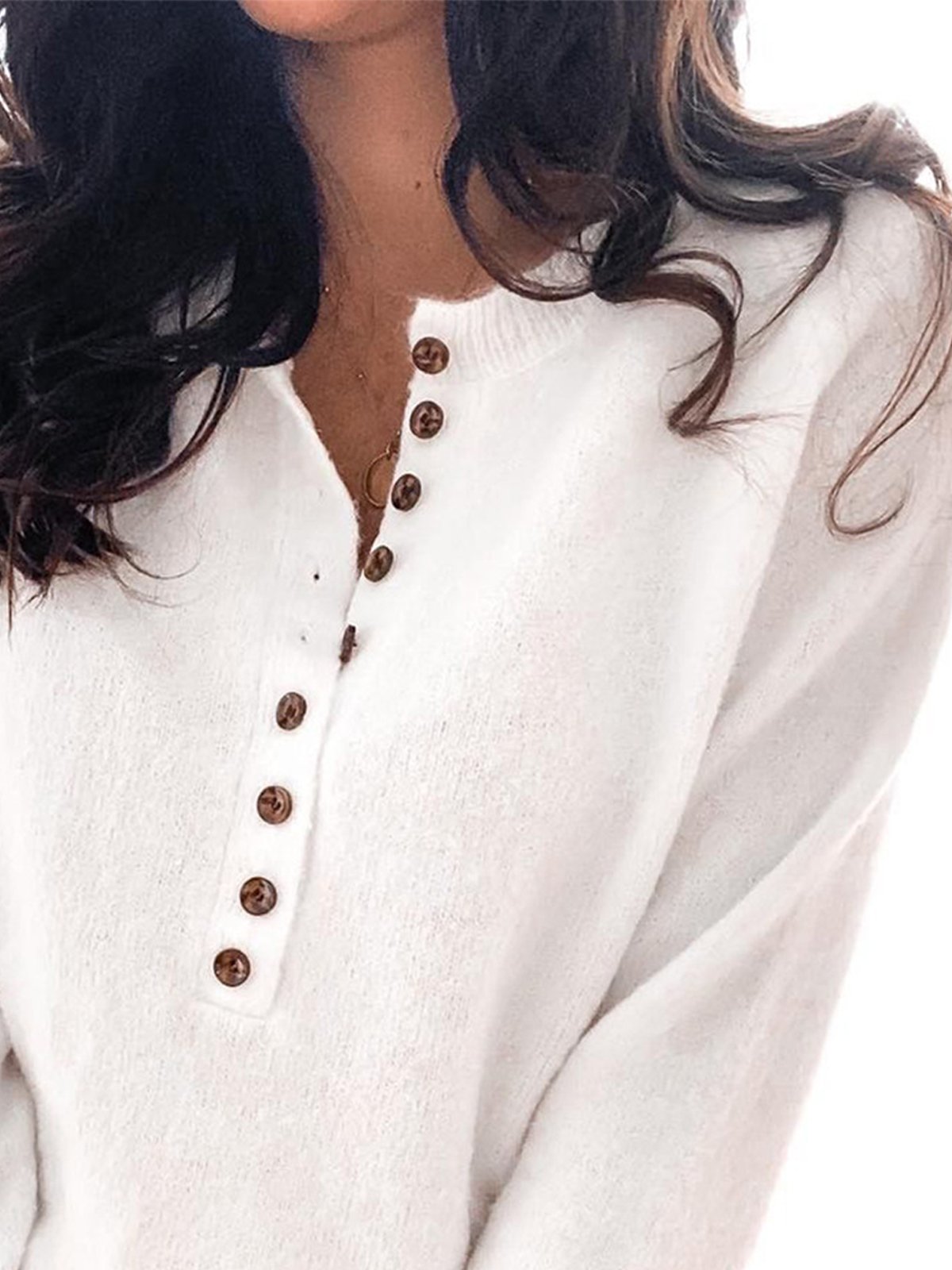 New Women Warm Casual V-Neck Sweater