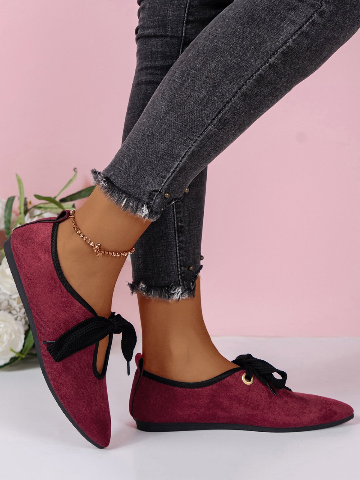 Casual Hollow Out Lace-Up Shoes