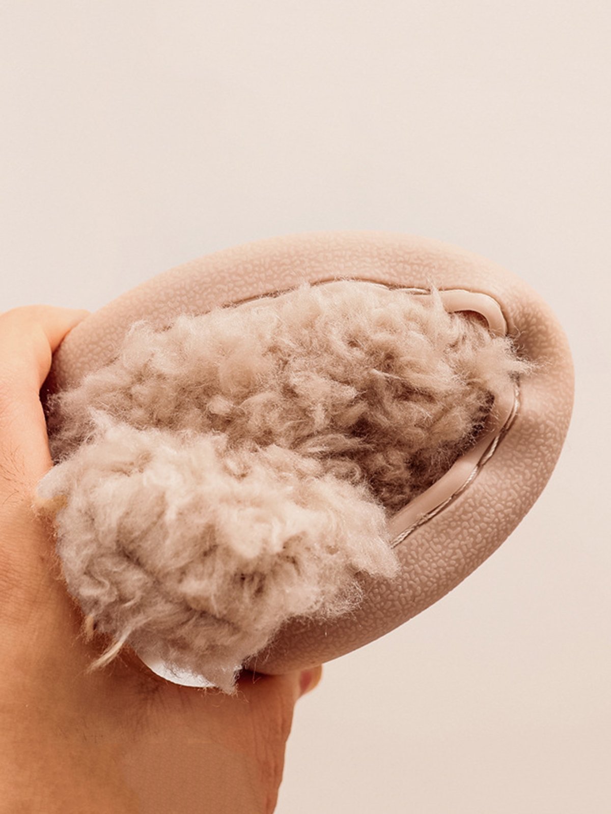 Casual Cartoon Dog Fluffy Toe-covered Slippers