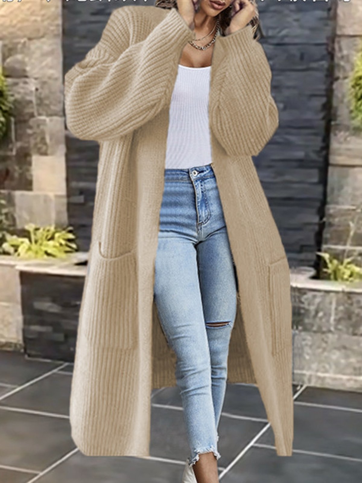 Plain Wool/Knitting Casual Others Cardigan