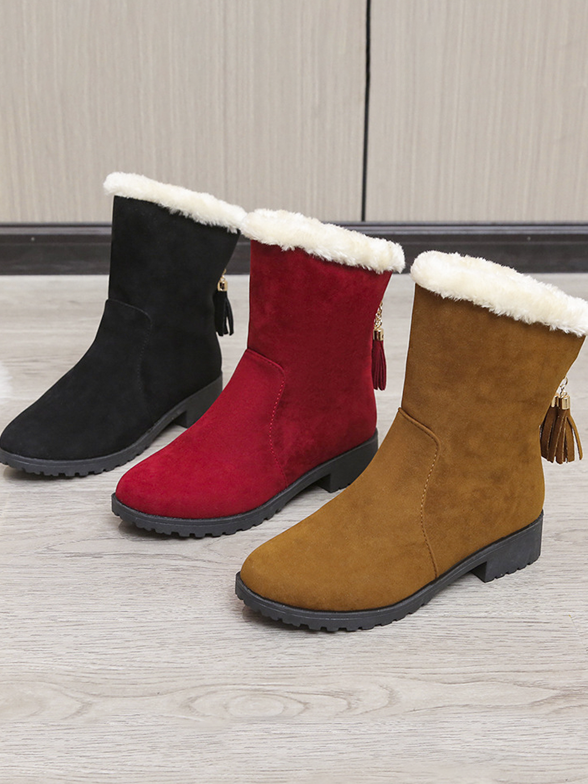 Plain Casual Warmth Boots