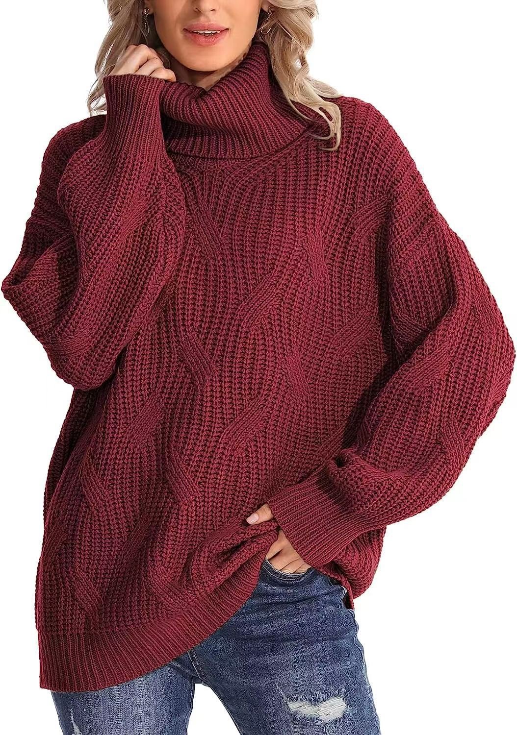 Casual Turtleneck Regular Fit Wool/Knitting Sweater