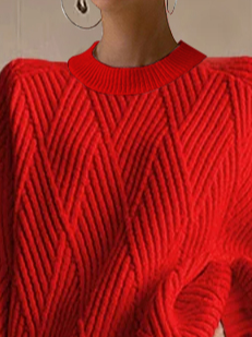 Loose Casual Acrylic Sweater