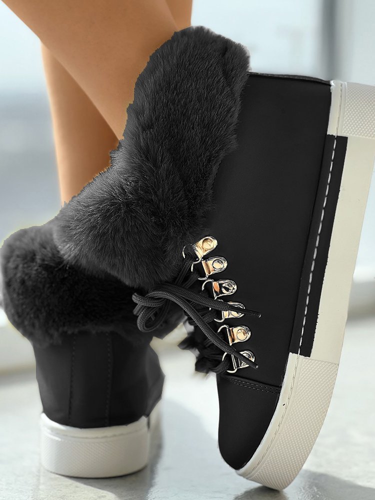 Casual Winter Cotton-Padded Boots