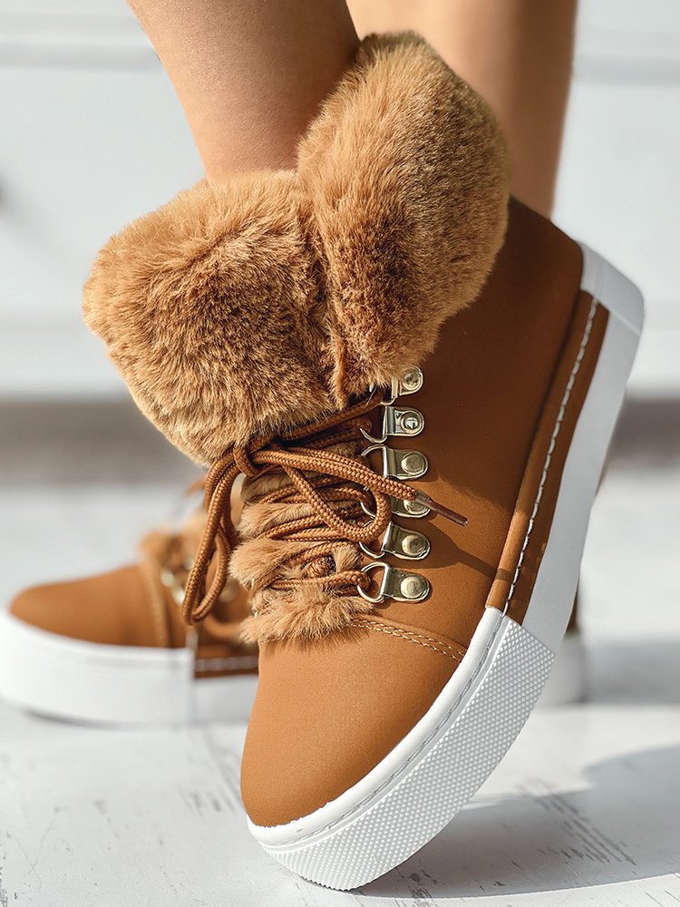 Casual Winter Cotton-Padded Boots