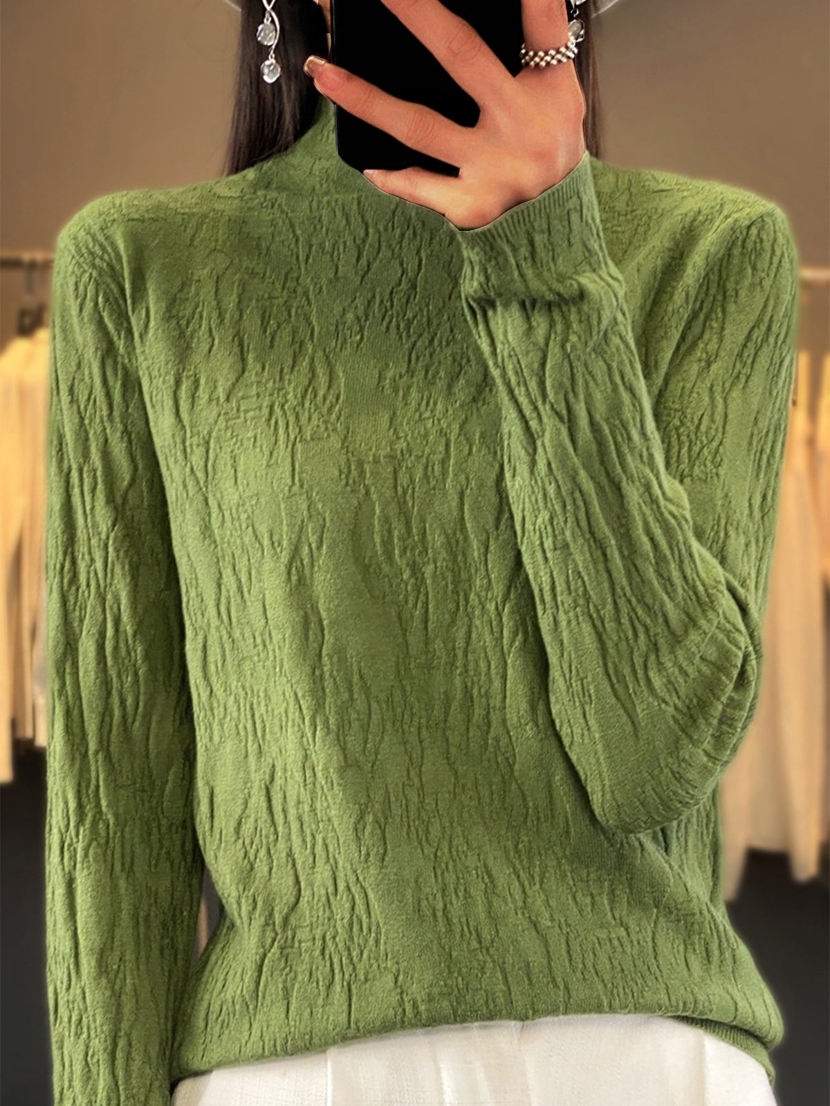 Loose Casual Turtleneck Sweater