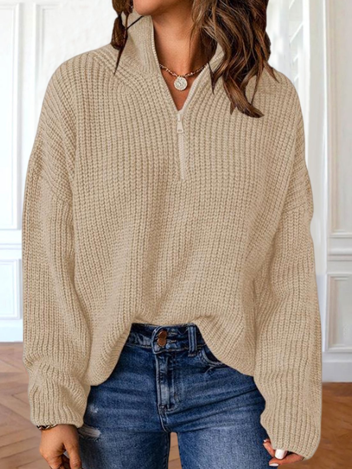 Casual Plain Sweater