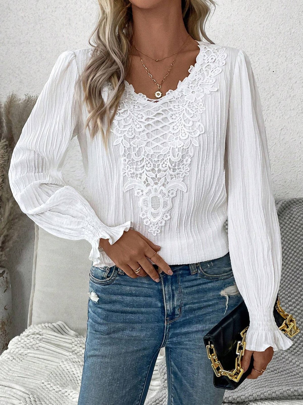 Lace Casual Shirt