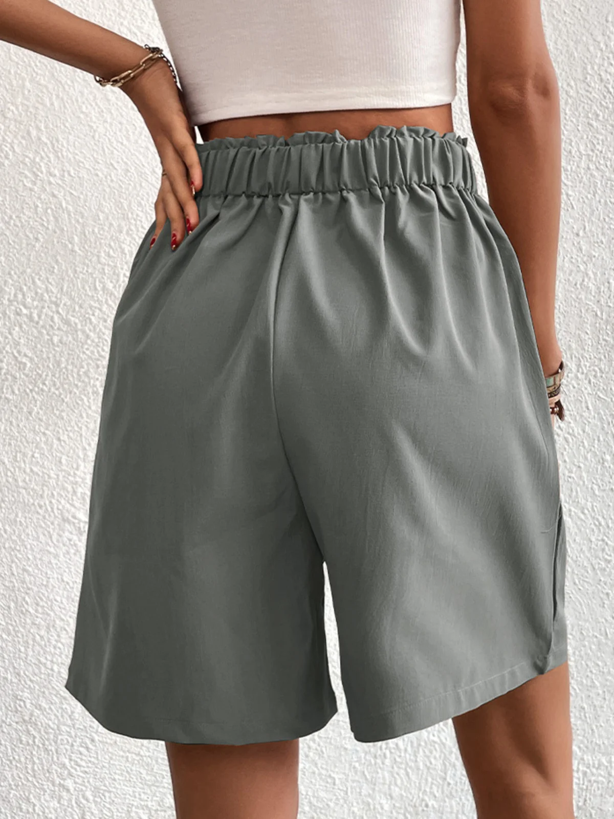 Regular Fit Plain Casual Shorts