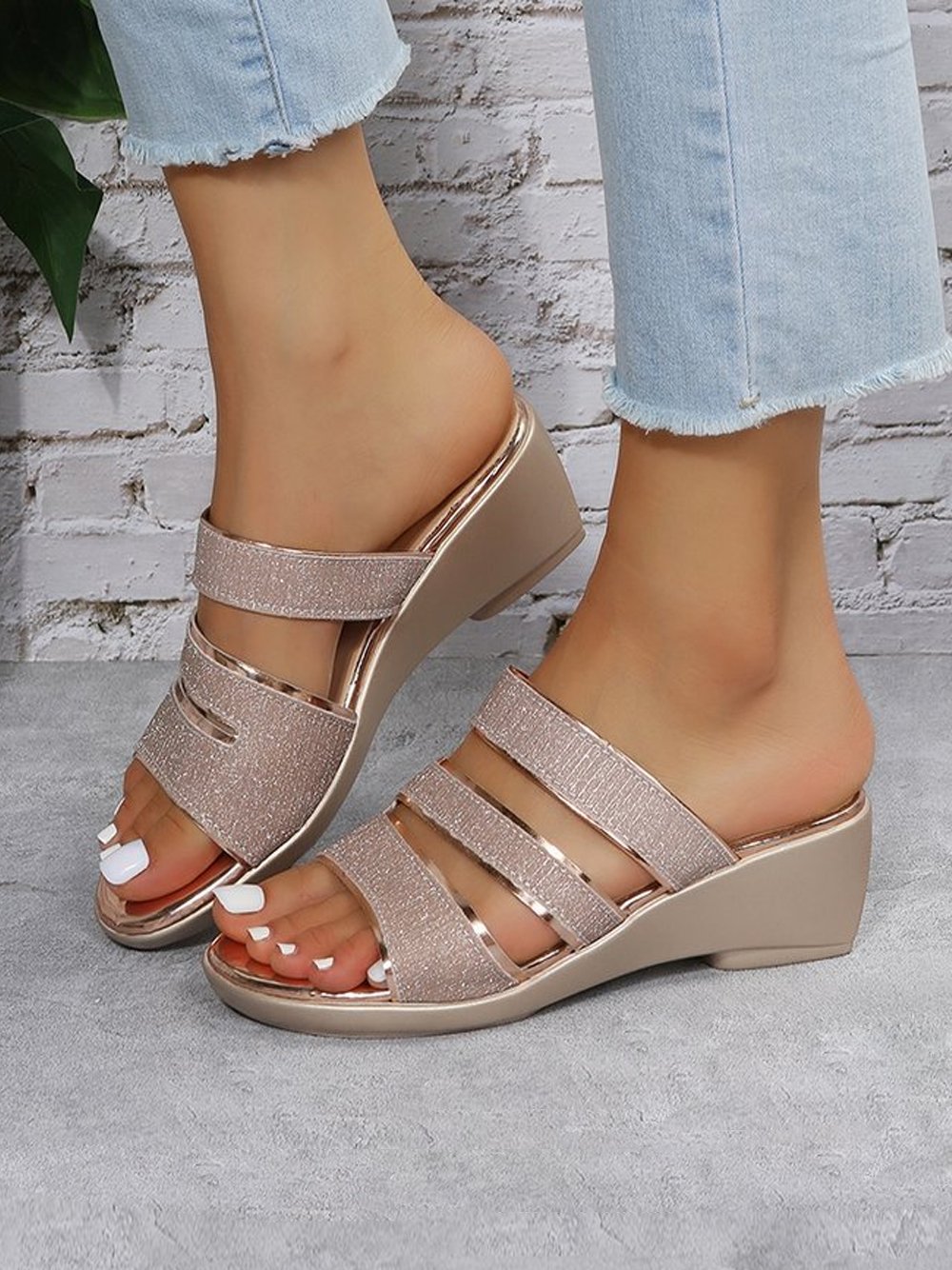 Pu Casual Summer Slide Sandals