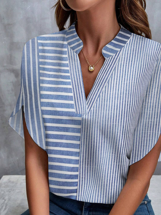 Casual Striped Loose Cotton Shirt