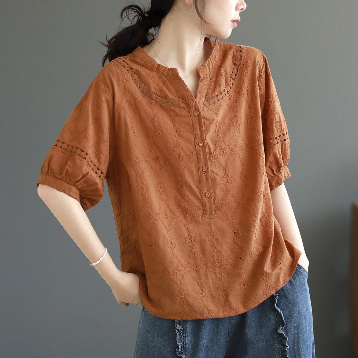 Casual Cotton Blouse