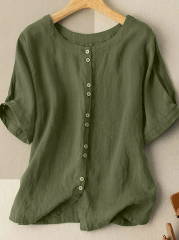 Cotton Casual Loose Blouse