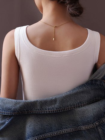 Casual Knitted Crew Neck Plain Tank Top