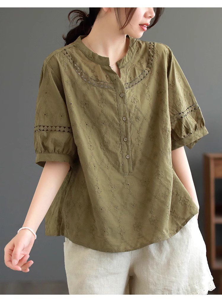 Casual Cotton Blouse