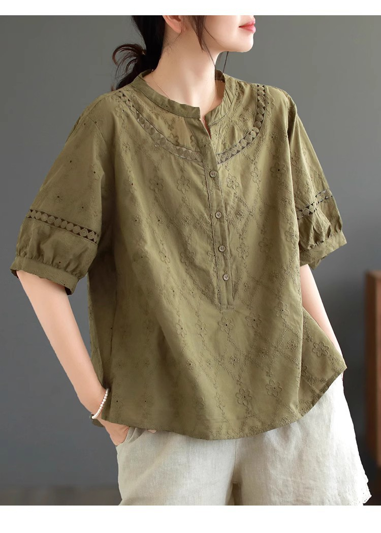 Casual Cotton Blouse