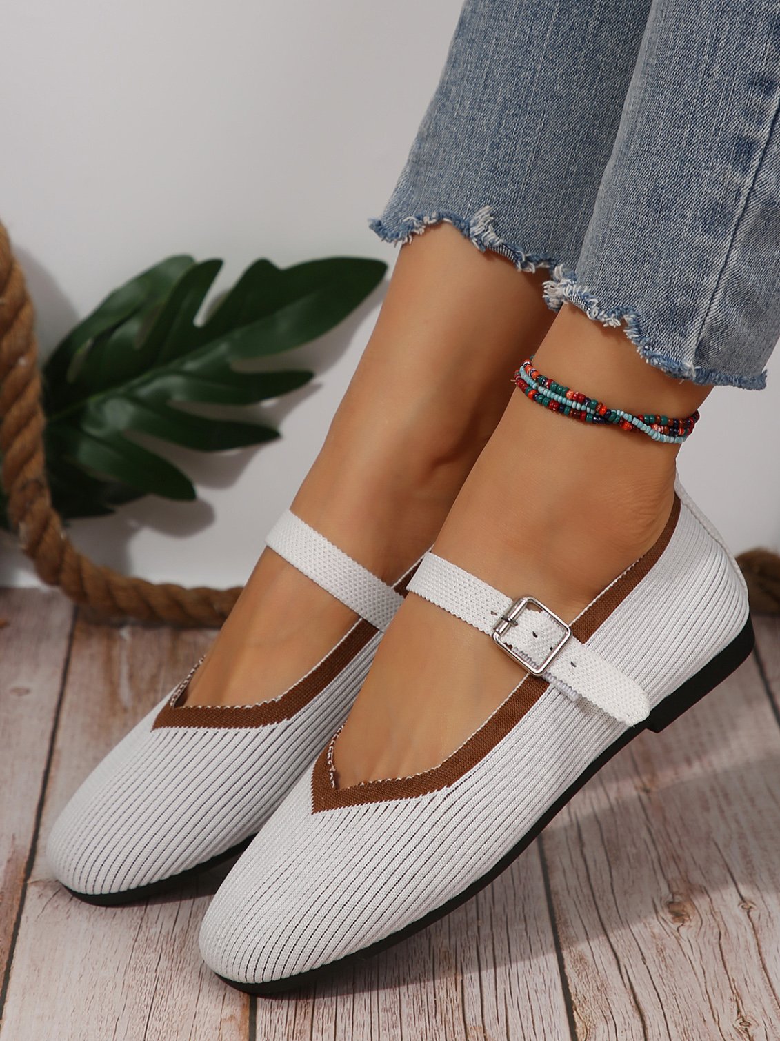 Plain All Season Casual Shallow Shoes