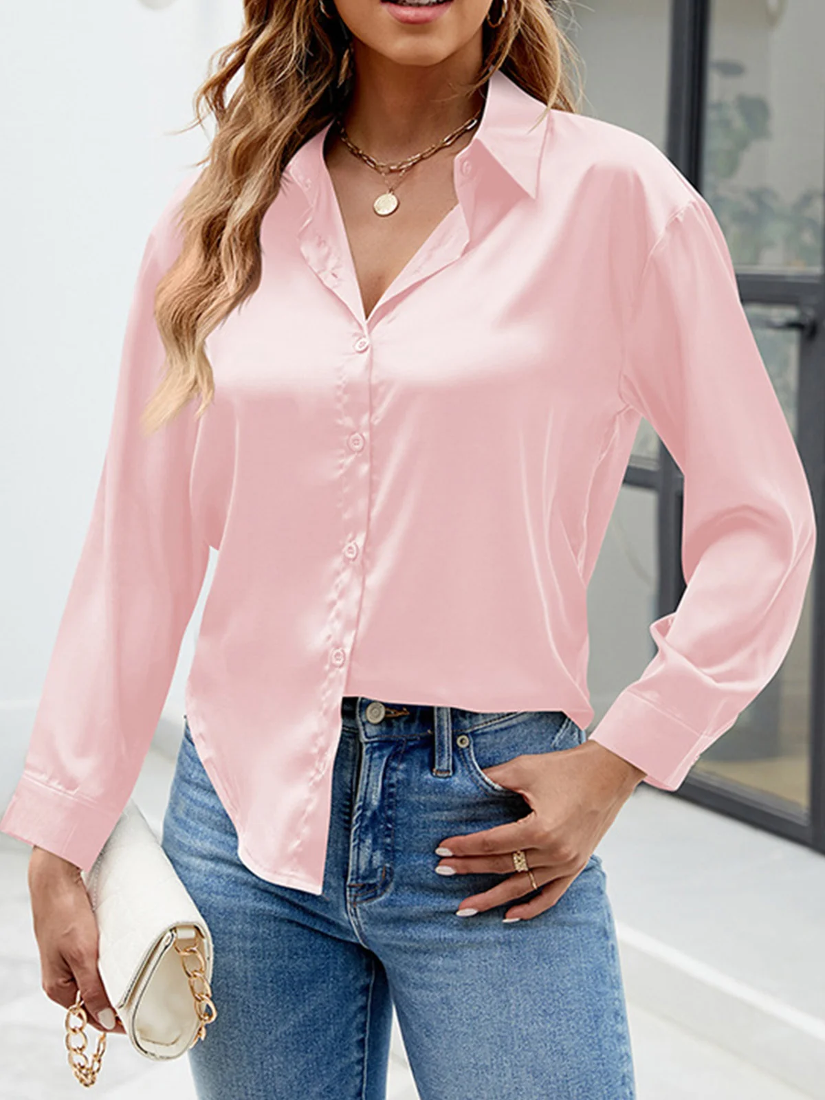 Plain Casual Loose Shirt