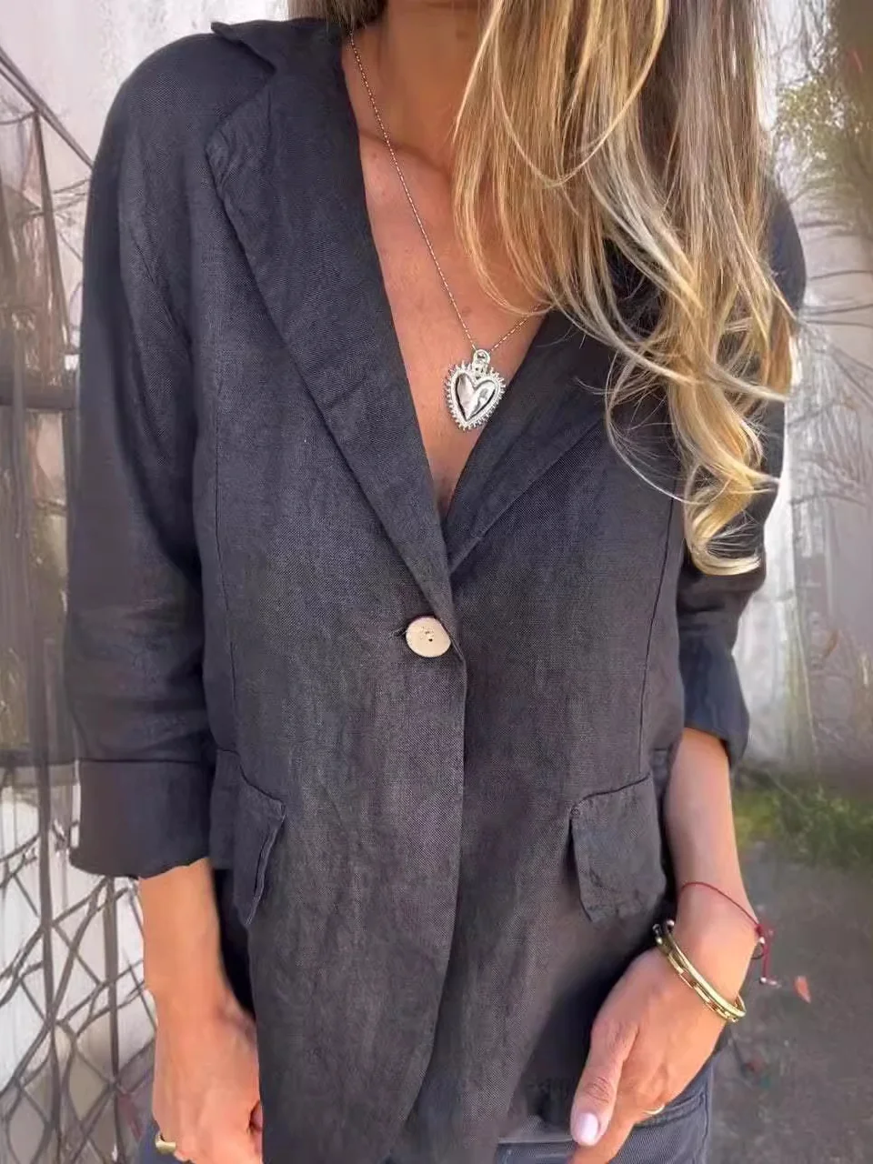 Casual Lapel Collar Jacket