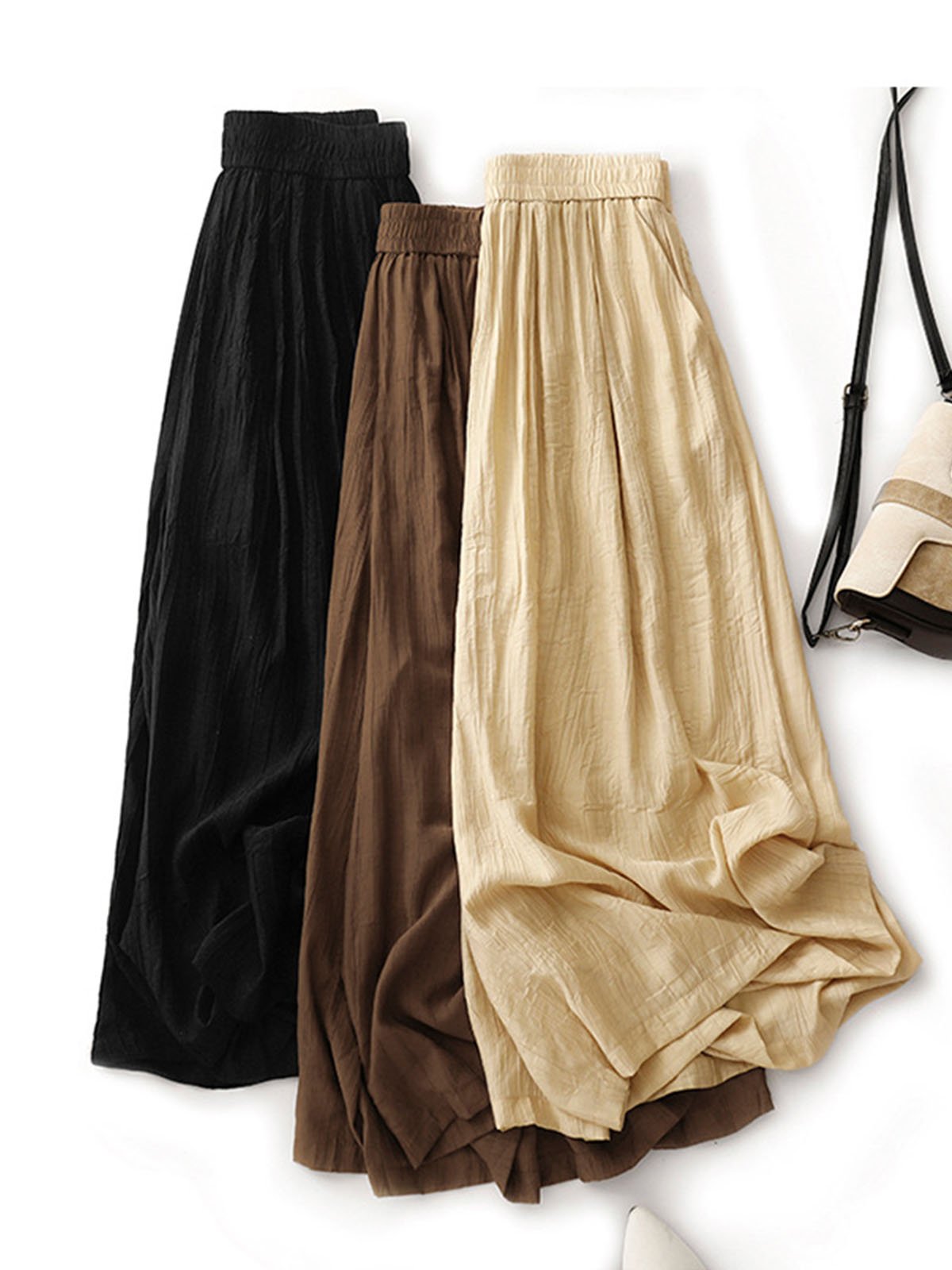 Casual Cotton Plain Pants