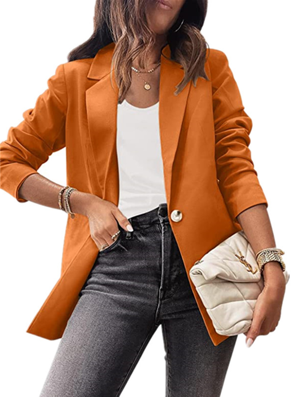 Casual Plain Loose Blazer