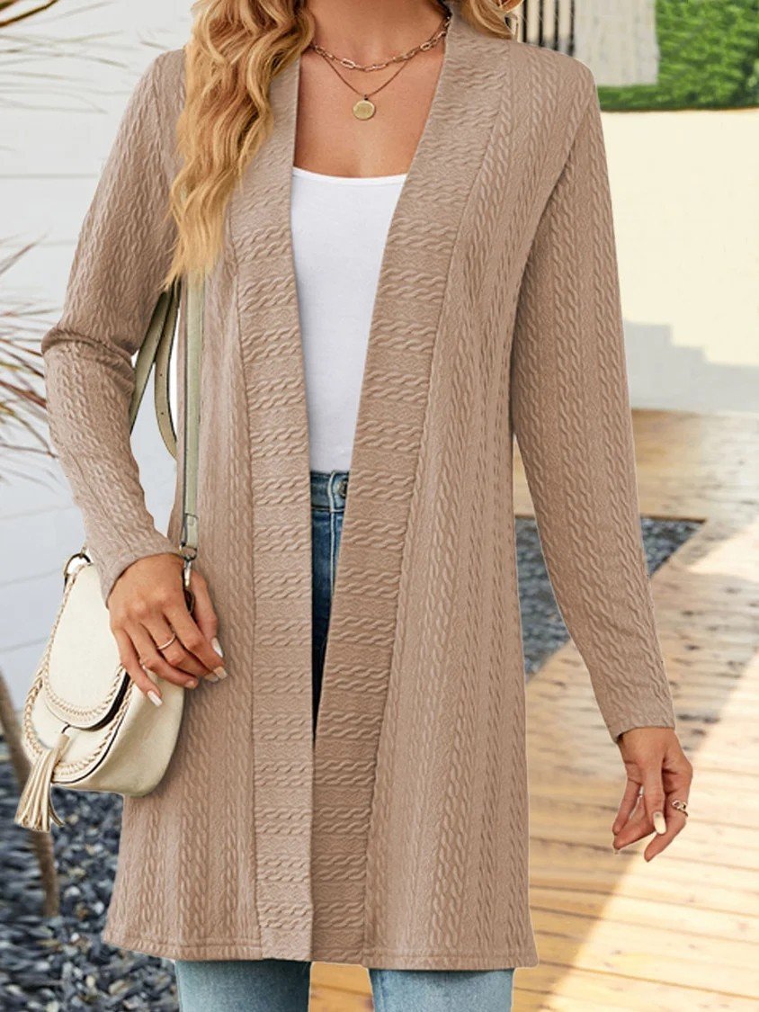 Casual Others Loose Plain Jacket