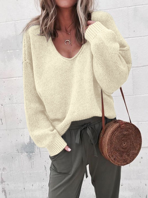 Casual Plain Sweater