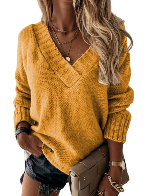 Yarn/Wool Yarn Casual Sweater