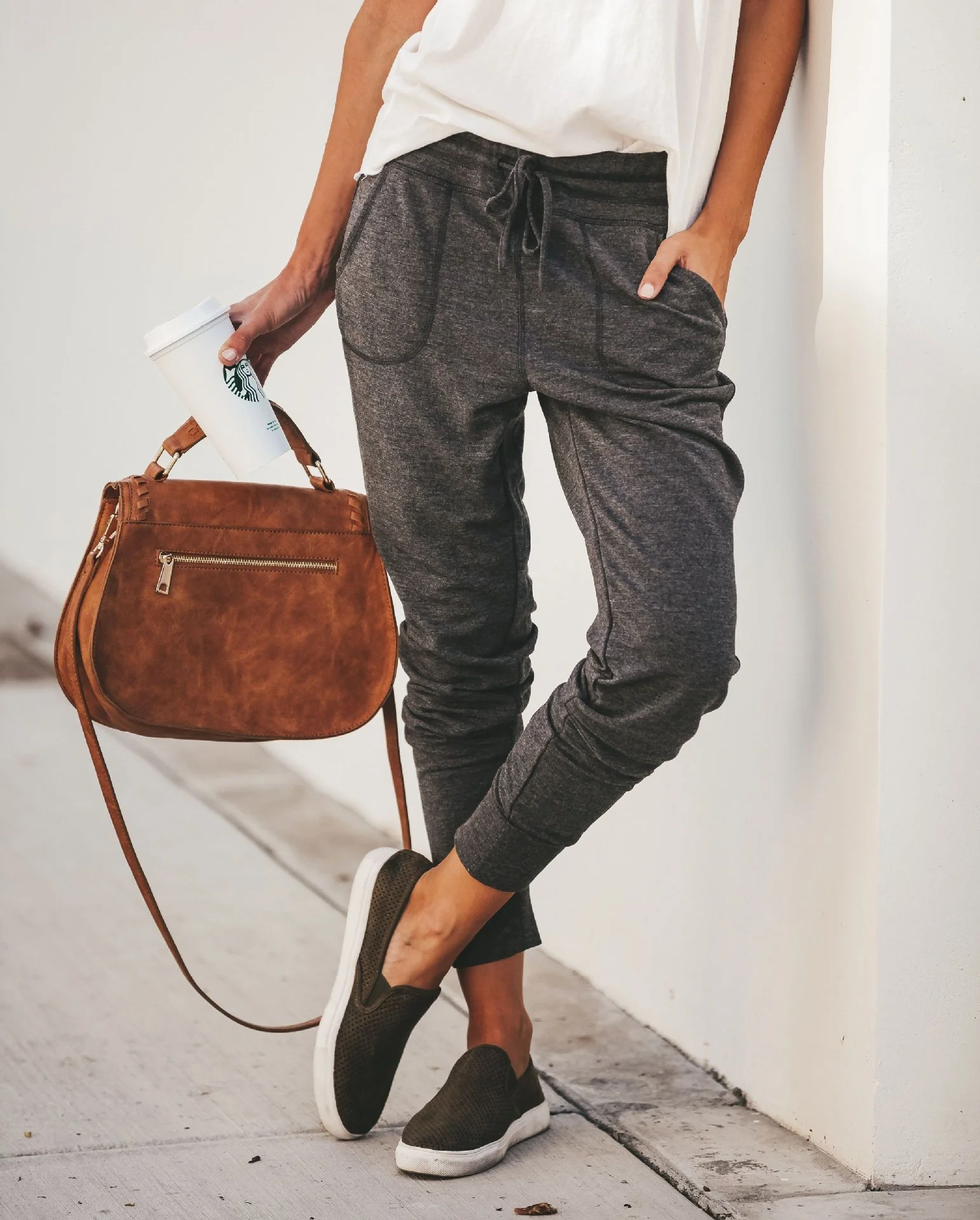 Jersey Casual Plain Pants