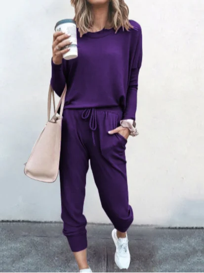 Hoodie Jersey Casual Two-Piece Set