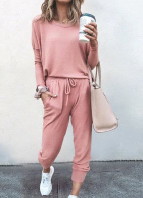 Hoodie Jersey Casual Two-Piece Set