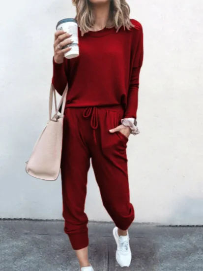 Hoodie Jersey Casual Two-Piece Set