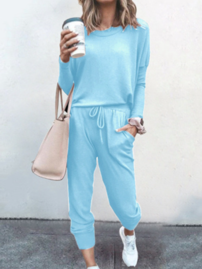 Hoodie Jersey Casual Two-Piece Set