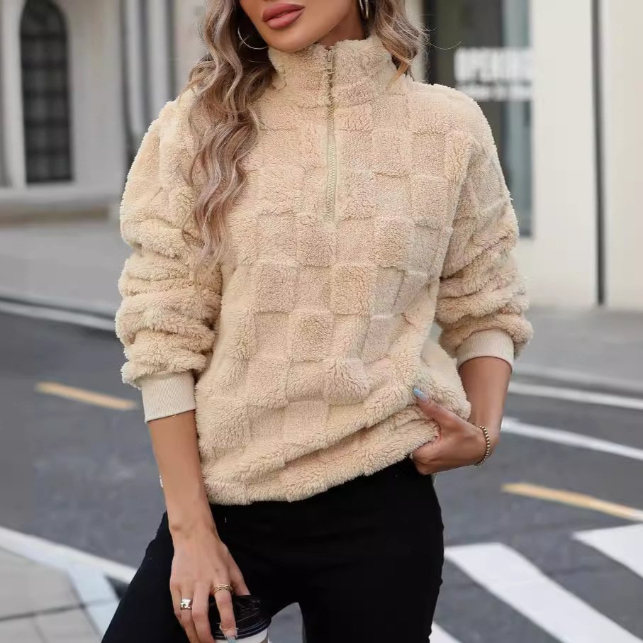 Casual Teddy Velvet Sweatshirt