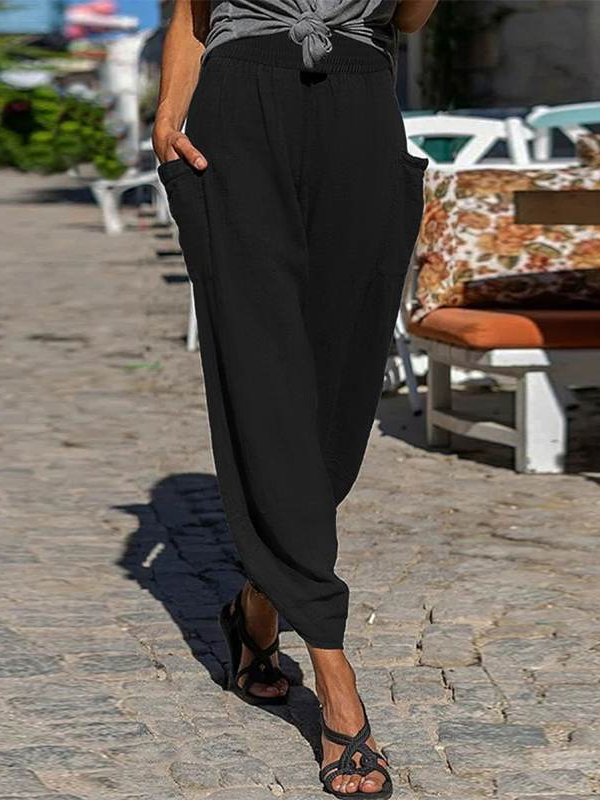 Geometric Loose Casual Pants