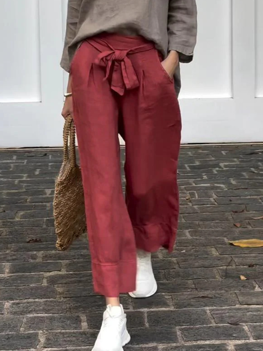 Plain Loose Casual Pants