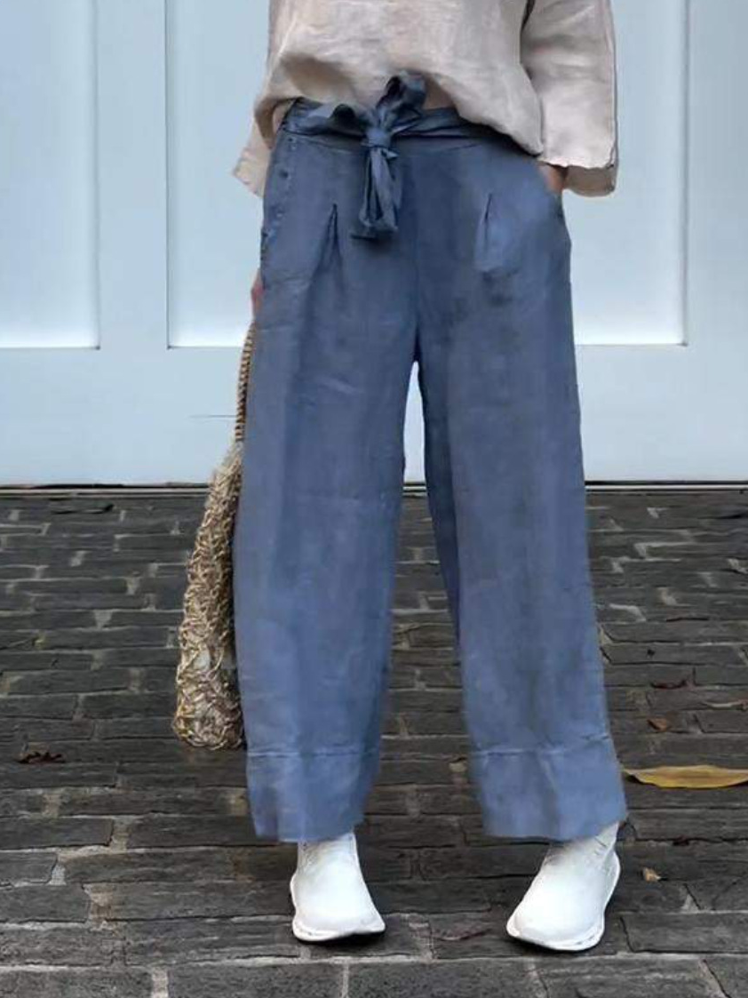 Plain Loose Casual Pants