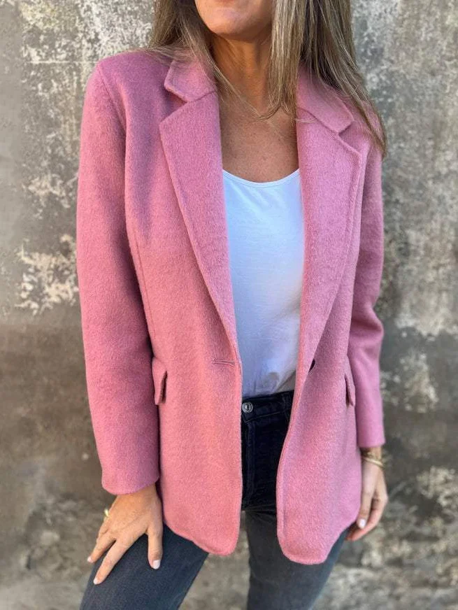 Casual Lapel Collar Loose Blazer