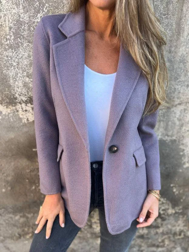 Casual Lapel Collar Loose Blazer