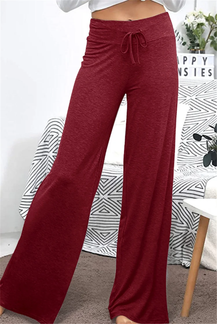 Plain Jersey Casual Pants