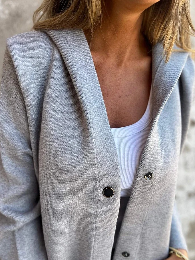 Casual Hoodie Plain Jacket